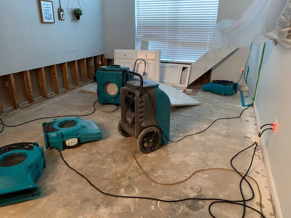 Dehumidifier in flood-cut room for Water Extraction & Removal in Kennedy